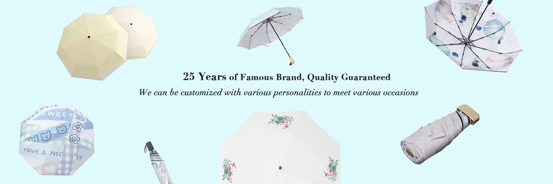 customized folding umbrella